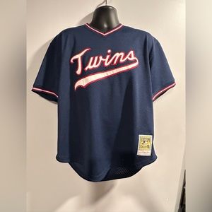 Minnesota Twins Kirby Puckett retro throwback/vintage jersey XL Mitchell & Ness